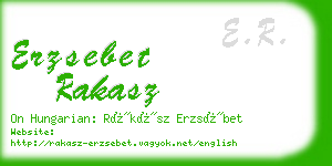 erzsebet rakasz business card